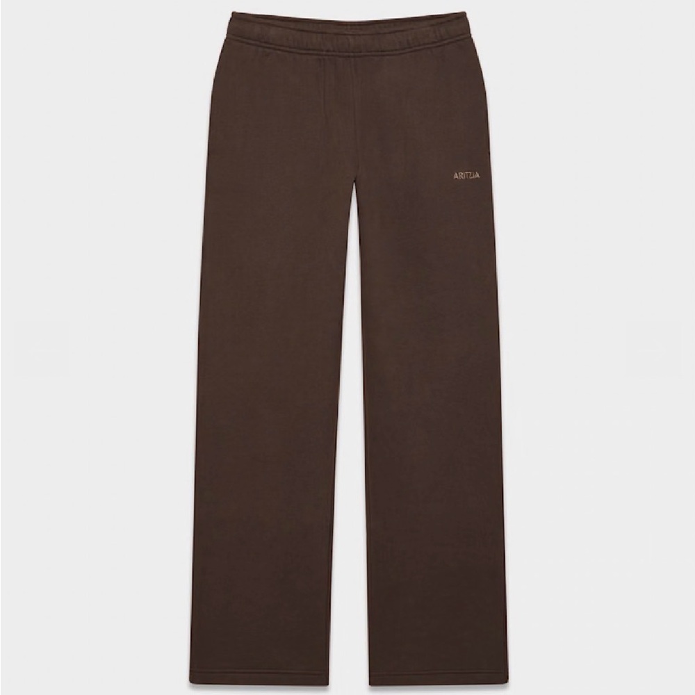 New Aritzia cozy sweatfleece mega straight sweatpants rich mocha brown 2XS